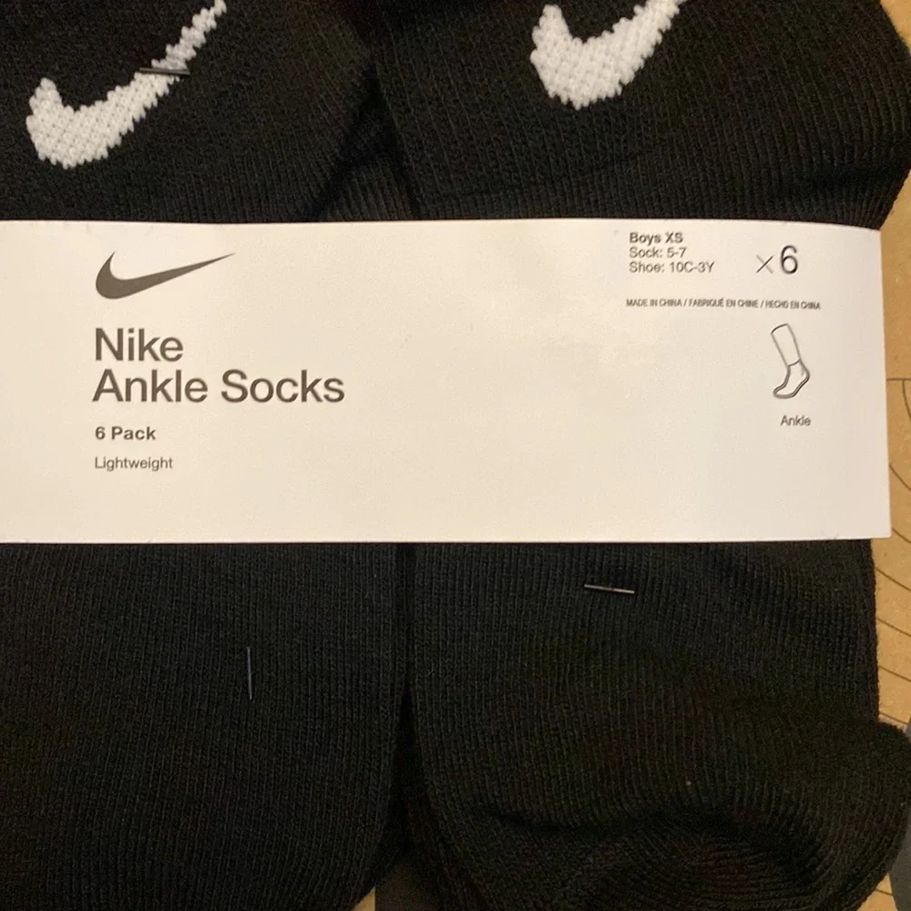 Kids Nike ankle socks 6 pairs